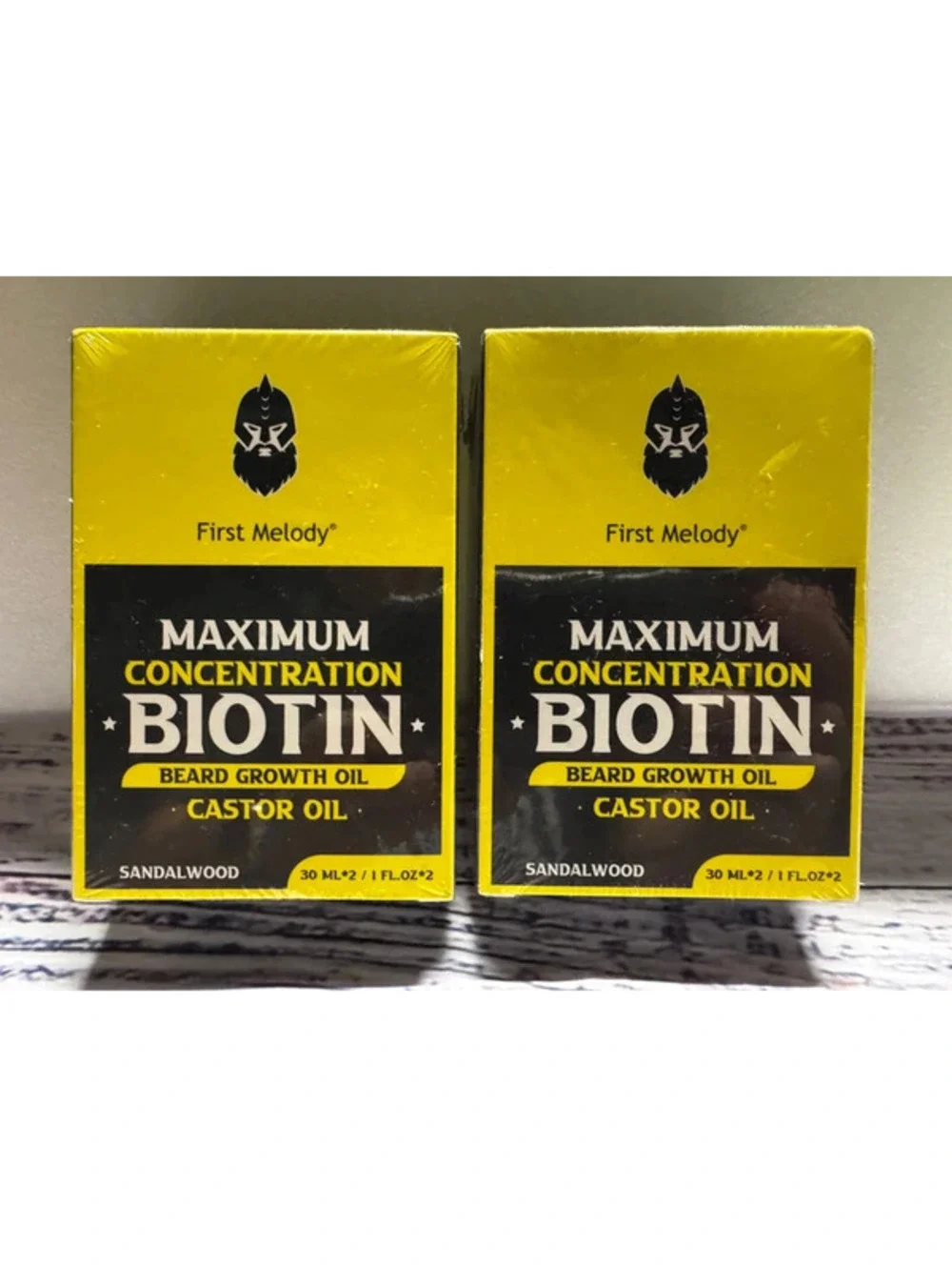 2 Packs of 2 Beard Growth Caster Oil
